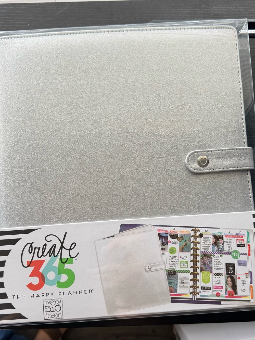 The Happy Planner Me & My Big Ideas Silver Deluxe Planner Cover